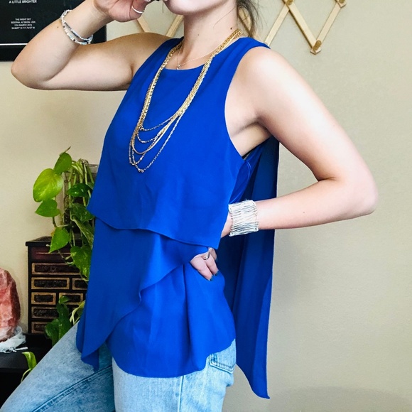 Vince Camuto Tops - SOLD | Blue Tiered Top